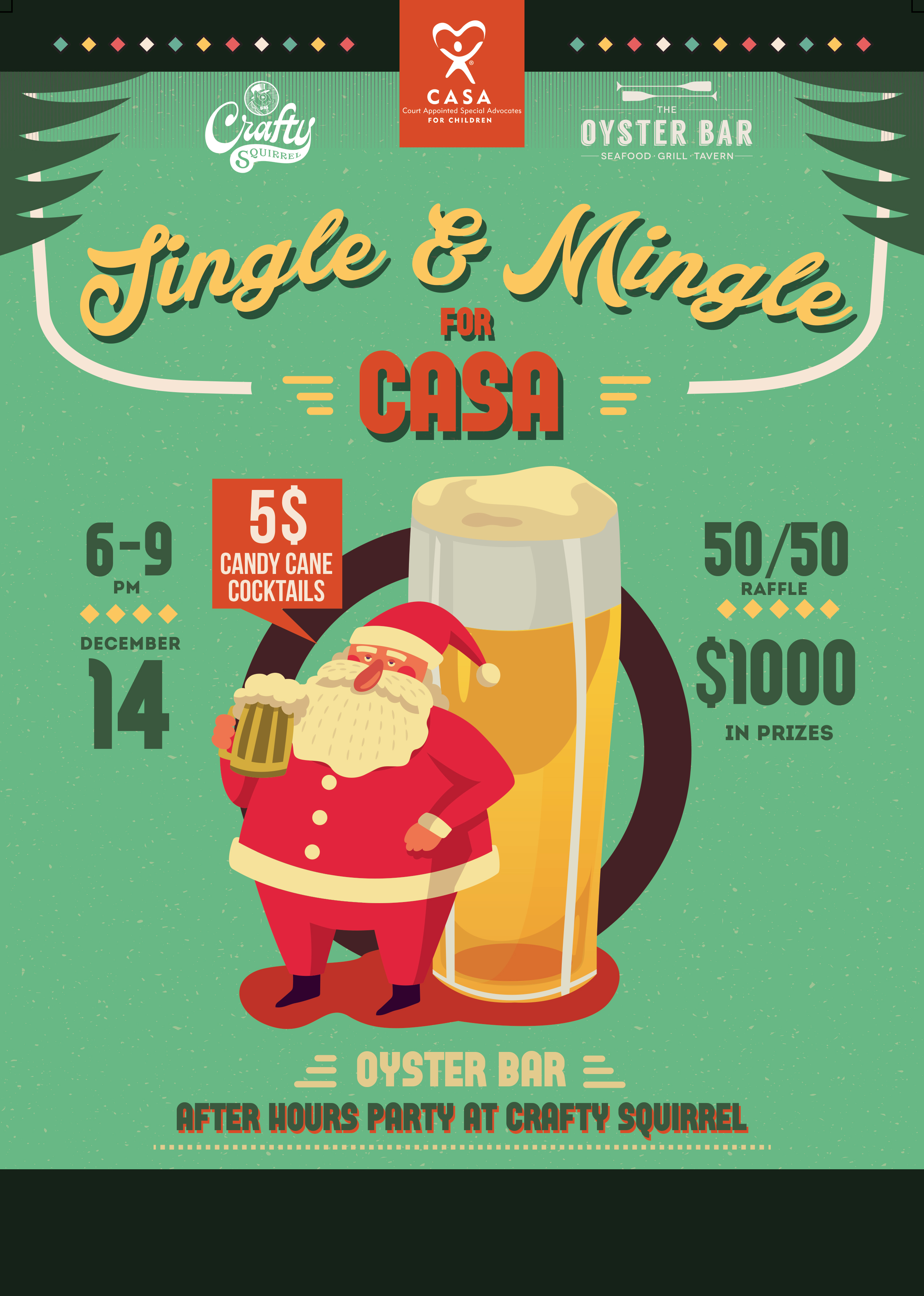 Oyster Bar Presents: "Jingle & Mingle" benefiting CASA