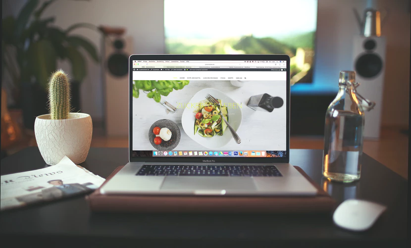 components powerful website evolve and co laptop on desk