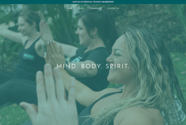 Website for PURE Tampa